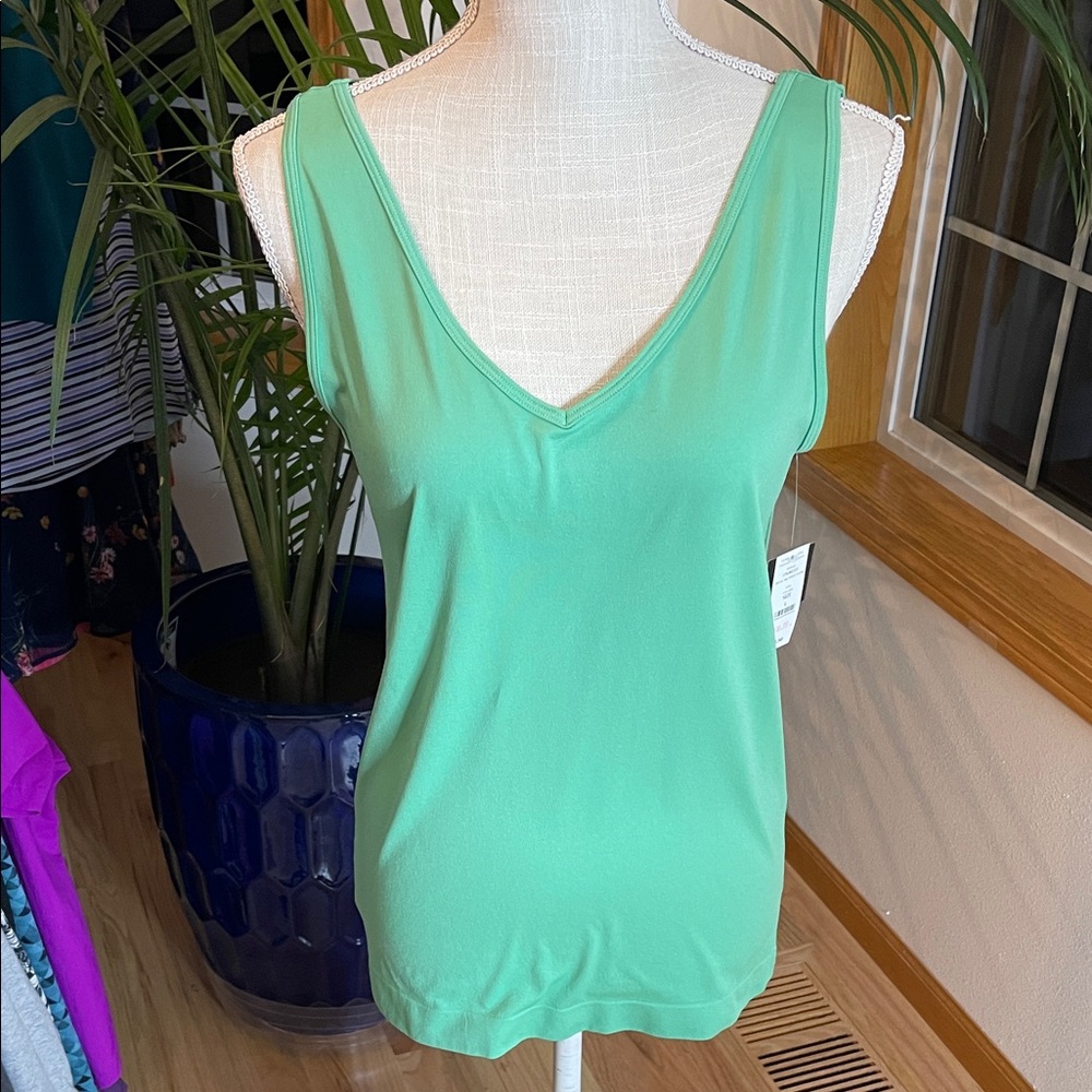 White House Black Market Green Tank Top